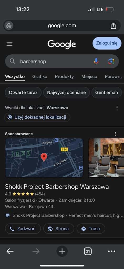 Google Moja firma