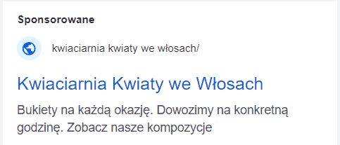 reklama kwiaciarnia