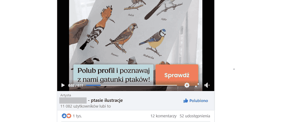 Zamazane polubienie strony, Kampanie dla usług